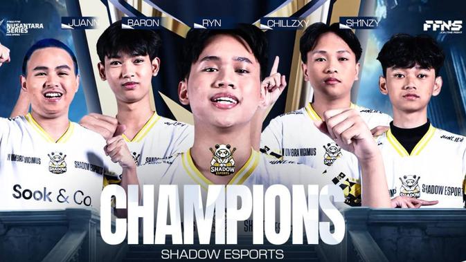Shadow Esports Juara FFNS 2026 Spring, Kantongi Hadiah Rp 250 Juta dan Tiket ke FFWS SEA/ (Doc: Garena Indonesia)