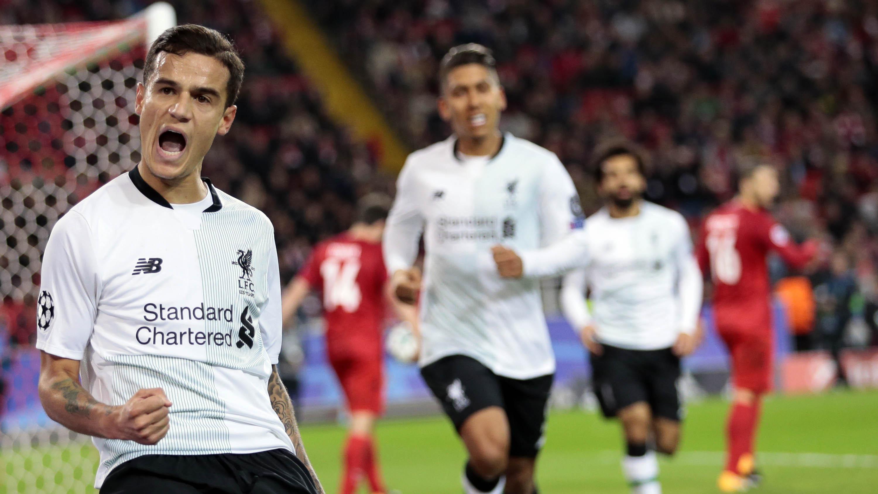 Gelandang serang Liverpool Philippe Coutinho. (AP/Ivan Sekretarev) 