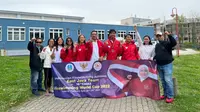 Foto tim selam Jawa Timur usai mendapat medali perak pada kejuaraan Dunia Finswimming 2022 di Leipzig, Jerman, 22-24 April 2022. Foto (Istimewa)