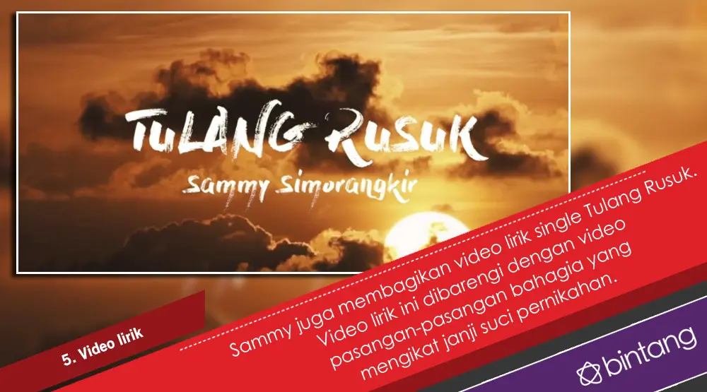 Tulang Rusuk, Lagu Persembahan Sammy Simorangkir untuk Viviane. (Foto: Vidio.com/Putu Sutha, Desain: Nurman Abdul Hakim/Bintang.com)