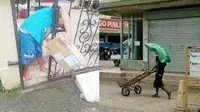 8 Potret Nyeleneh Orang Saat Bawa Barang Ini Malah Mempersulit Diri, Geregetan