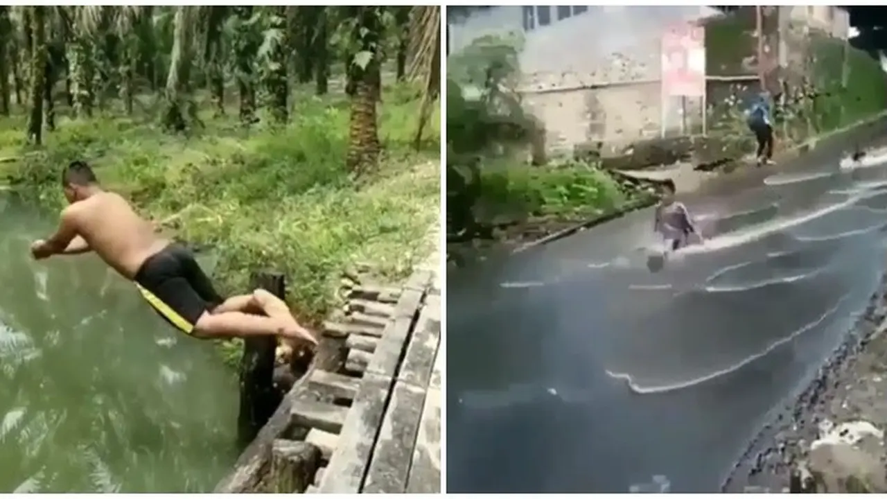 Kelakuan Nyeleneh Saat Bermain Air Ini Bikin Ketawa Lepas