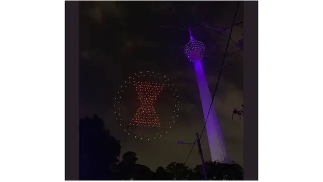 Avengers:Endgame Tayang Di Bioskop, Ratusan Drone Hiasi Langit Bentuk Logo Pahlawan Marvel