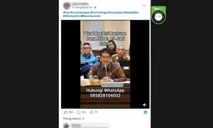 Cek Fakta Liputan6.com mendapati klaim video Menkeu Purbaya Yudhi Sadewa meresmikan program dana hibah. (Foto: tangkapan layar Facebook)