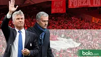 Jose Mourinho and Guus Hiddink (bola.com/Rudi Riana)