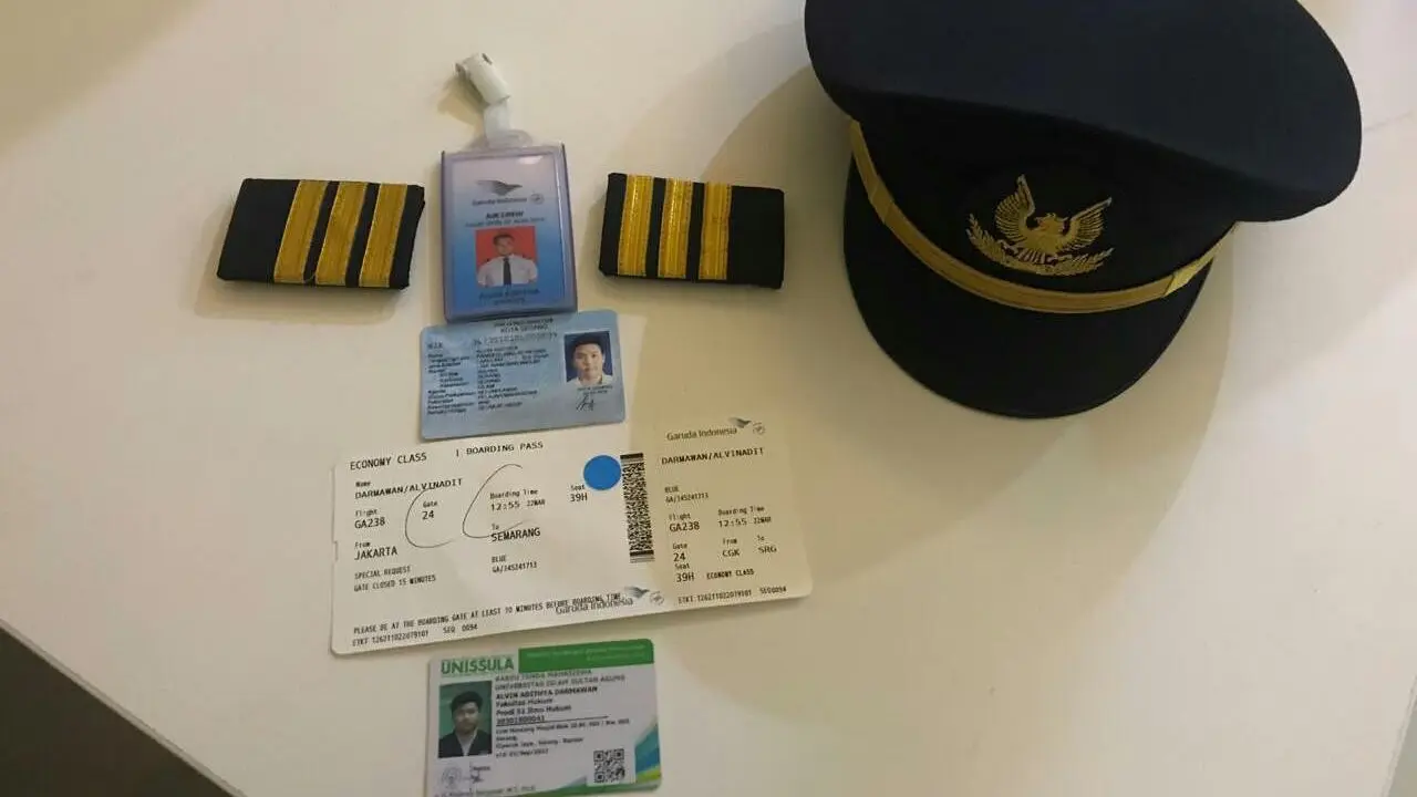 Alvin Adithya, seorang pilot gadungan ditangkap di Bandara Soetta