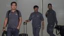Pelatih Timnas Indonesia U-19, Indra Sjafri, tiba di Bandara Soetta, Tangerang, Rabu (20/9/2017). Timnas U-19 kembali ke tanah air setelah berhasil meraih peringkat ketiga Piala AFF U-18. (Bola.com/Vitalis Yogi Trisna)
