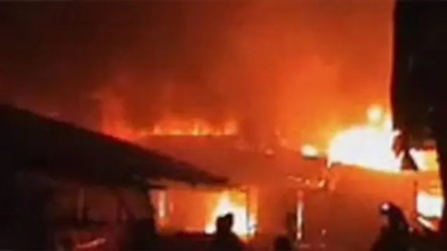 Puluhan Kios di jambi Terbakar, Kerugian Rp 6 Miliar