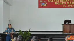 Citizen6, Surabaya: Aspers Dankormar Kolonel Marinir Ichwan Dargianto membuka Safari Personel Korps Marinir, di Indoor Sport Bhumi Marinir Karang Pilang, Surabaya, Jumat (6//7). (Pengirim: Budi Abdillah).