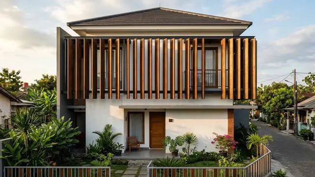 Ilustrasi Sun Shading Berupa Sirip Vertikal (Vertical Fins)