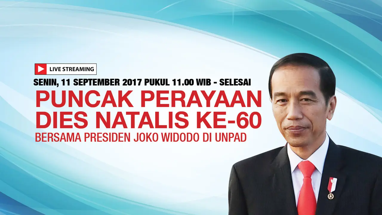 Live Streaming Orasi Ilmiah Presiden Jokowi di Unpad