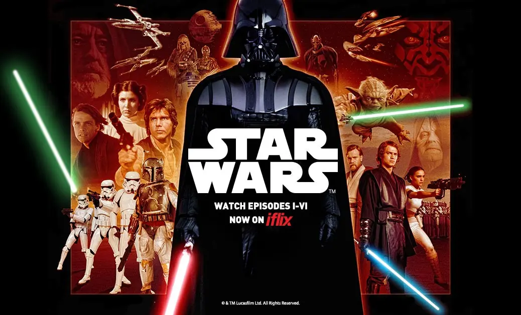 Pengguna iflix di Indonesia dapat merasakan kedahsyatan Star Wars. (Via iflix)