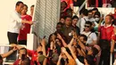 Meski sempat menciptakan beberapa peluang, namun tak satu pun berbuah gol. (Liputan6.com/Herman Zakharia)