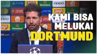 Berita Video, komentar Diego Simeone jelang leg kedua Atletico Madrid Vs Borussia Dortmund