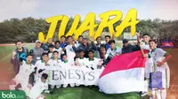 Timnas Undonesia U-16 Juara Turnamen Jenesys, Jepang. (Bola.com/Dody Iryawan)