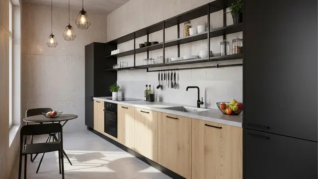 Model Dapur Minimalis Lurus