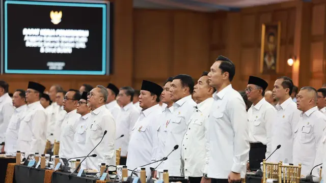 Presiden Prabowo Subianto menggelar taklimat di Istana Merdeka, Jakarta, Rabu (8/4/2026)