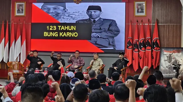 Sekretaris Jenderal (Sekjen) PDI Perjuangan (PDIP) Hasto Kristiyanto dalam peringatan Hari Lahir Bung Karno di Sekolah Partai PDIP, Lenteng Agung, Jakarta Selatan, Kamis (6/6/2024). (Ist).