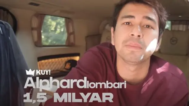 5 Potret Mobil Alphard Raffi Ahmad, Bisa Buat Main Game dan Ruang Ganti