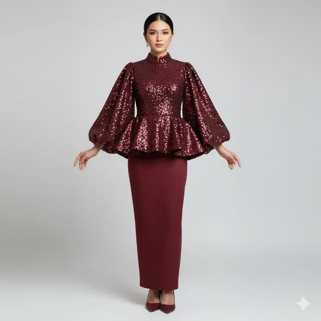 Model Kebaya Lengan Balon Modern untuk Anak Muda. Gemini