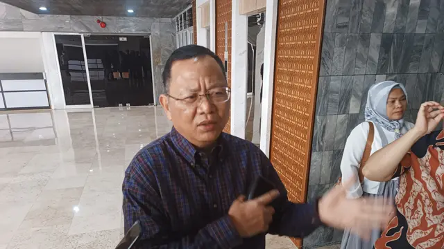 Ketua Komisi IV DPR RI Sudin saat ditemui wartawan di Gedung Parlemen Jakarta, Rabu (23/8/2023).