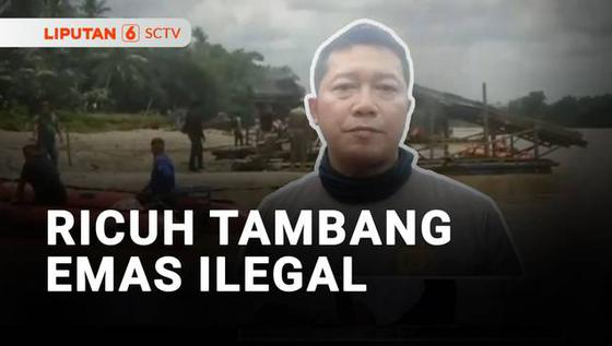VIDEO: Penertiban Tambang Emas Ilegal, Ricuh