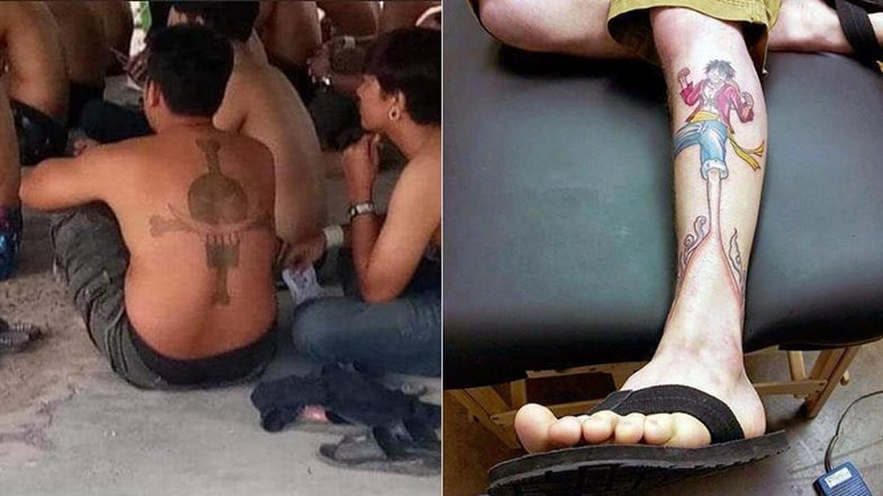 6 Tato Anime One Piece Ini Kreatif Sekaligus Bikin Ngakak