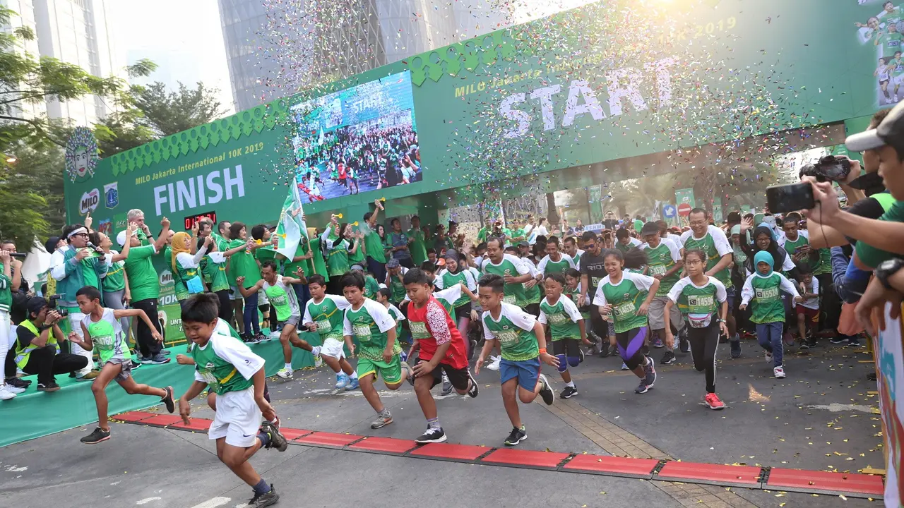 Fakta Kemeriahan A Decade of MILOJI10K, Event Seru Dukung Anak dan Remaja Juara