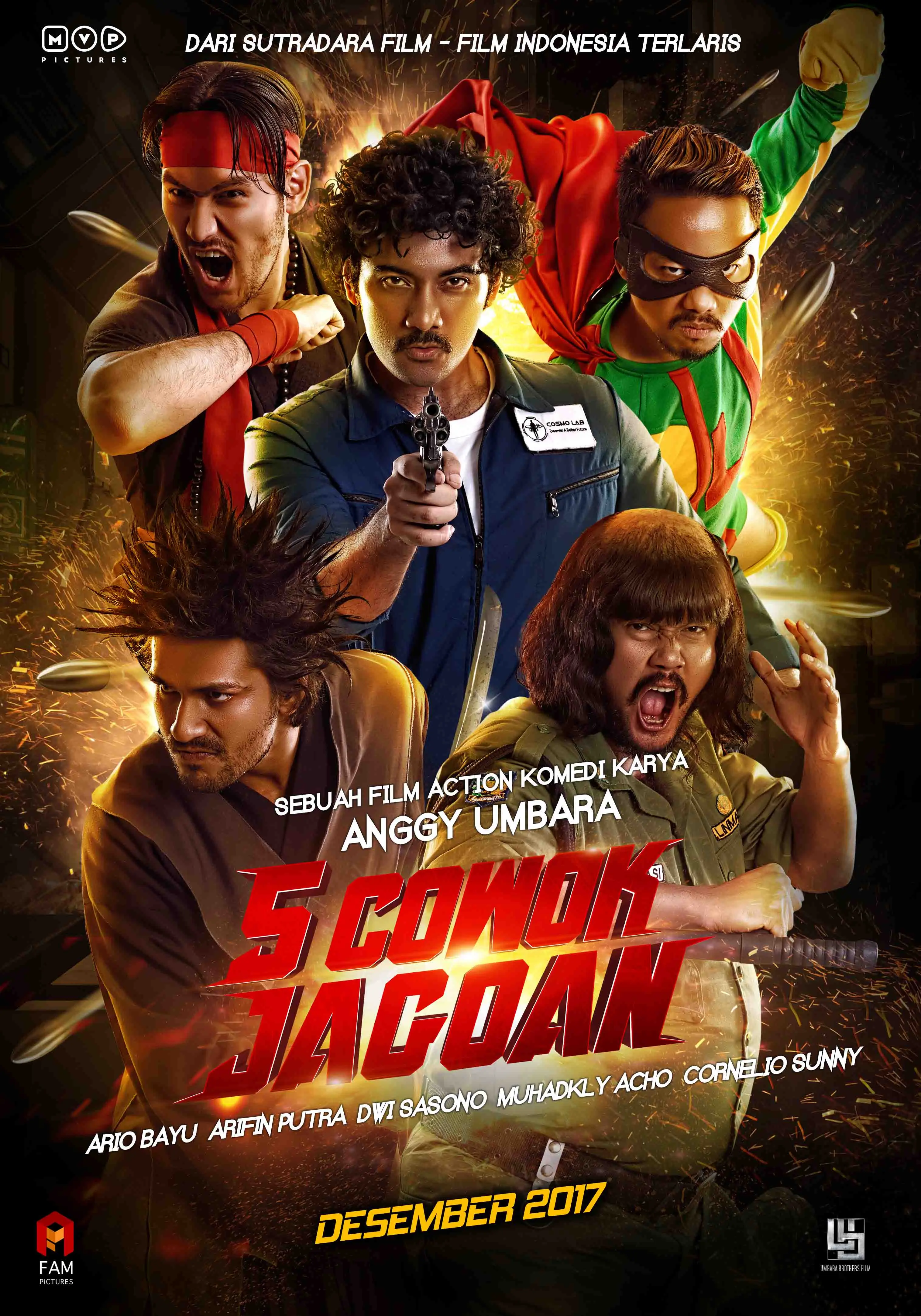 Poster Film 5 Cowok jagoan