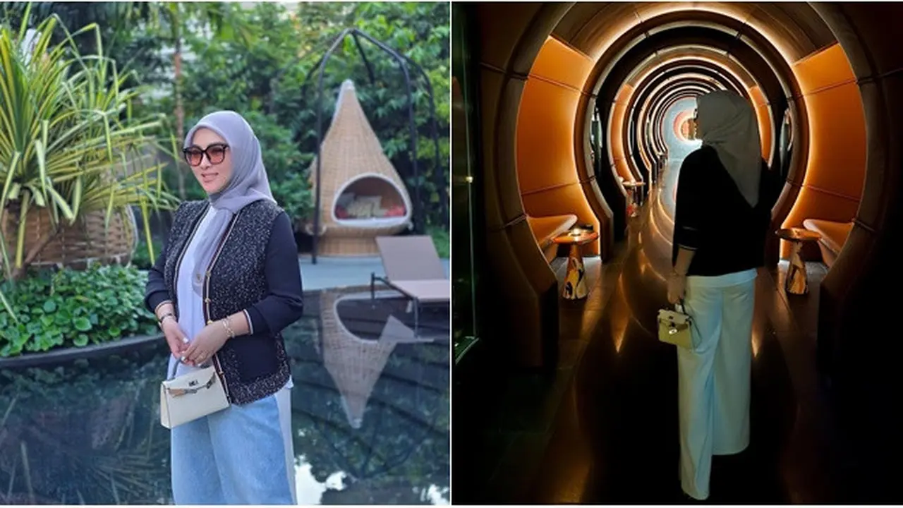 6 Potret Syahrini Tetap Langsing Pasca Melahirkan, Rambut Lebat Putrinya Disorot