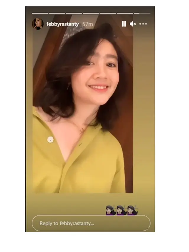 6 Potret Terbaru Febby Rastanty dengan Rambut Pendek, Makin Fresh
