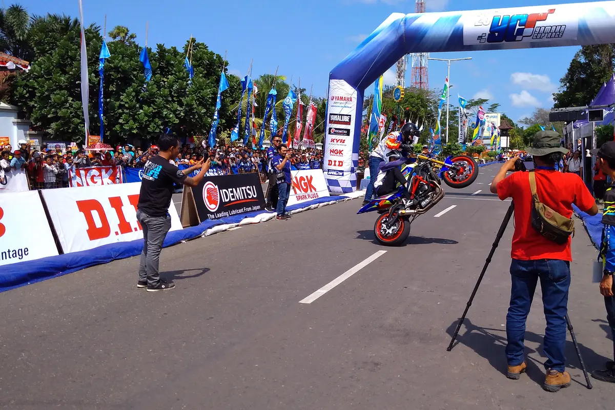 Wawan Tembong beraksi di Yamaha Cup Race (YCR) 2017. 