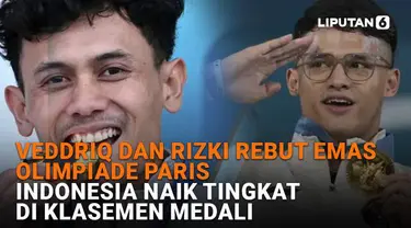 Mulai dari Veddriq dan Rizki rebut emas Olimpiade Paris hingga Indonesia naik tingkat di klasemen medali, beeikut sejumlah berita menarik News Flash Sport Liputan6.com.