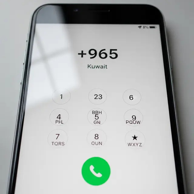 Kode Telepon +965 (Kuwait)/ AI Generated