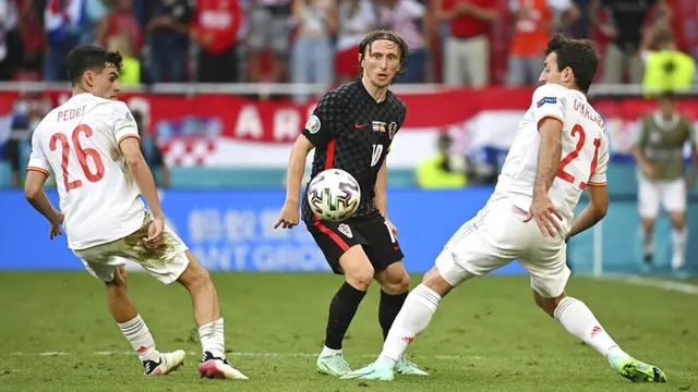 FOTO: Taklukkan Kroasia, Spanyol Lolos ke Perempat Final Euro 2020