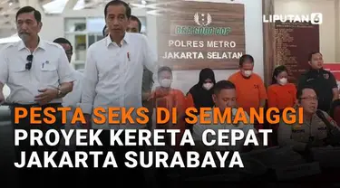 Mulai dari pesta seks di Semanggi hingga proyek kereta cepat Jakarta Surabaya, berikut sejumlah berita menarik News Flash Liputan6.com.