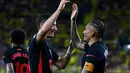 Kemenangan atas Villarreal semakin mengokohkan Barcelona di puncak klasemen La Liga musim 2024/2025 dengan raihan poin sempurna (18) dari enam laga. (JOSE JORDAN/AFP)
