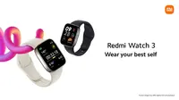 Tampilan Redmi Watch 3 yang akan meluncur di Indonesia pada 30 Maret 2023. (Dok: Xiaomi Indonesia)
