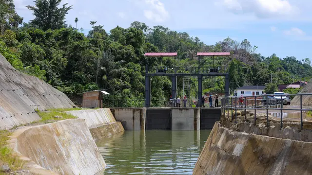 Pembangkit Listrik Tenaga Minihidro (PLTM) Kanzy 3 di Bengkulu.