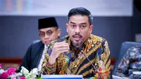 Menteri UMKM, Maman Abdurrahman dalam Konferensi Pers Paket Kebijakan Ekonomi untuk Kesejahteraan di Jakarta, Senin (16/12/2024). (Foto: Istimewa)