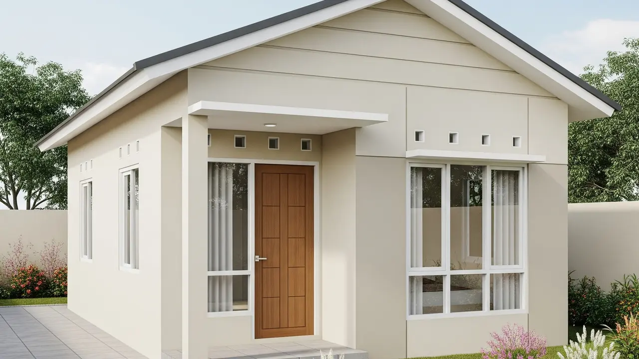 Inspirasi Rumah Sederhana Ukuran 5x7 Meter.