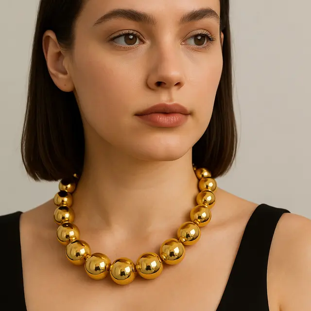 Model Kalung Emas Biji Lada Terbaru/Ilustrasi gambar oleh AI