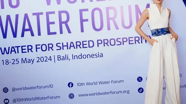 Cinta Laura di World Water Forum Bali