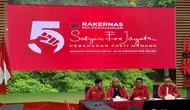 DPP PDIP menggelar acara Rapat Kerja Nasional (Rakernas) V pada 24-26 Mei 2024 (Liputan6.com/Delvira Hutabarat)