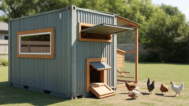 Model Kandang Ayam Close House Versi Rumahan/Gemini AI