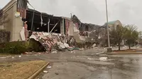 Terjangan tornado di Jonesboro, Arkansas. Dok: Facebook Jonesboro Police Department.