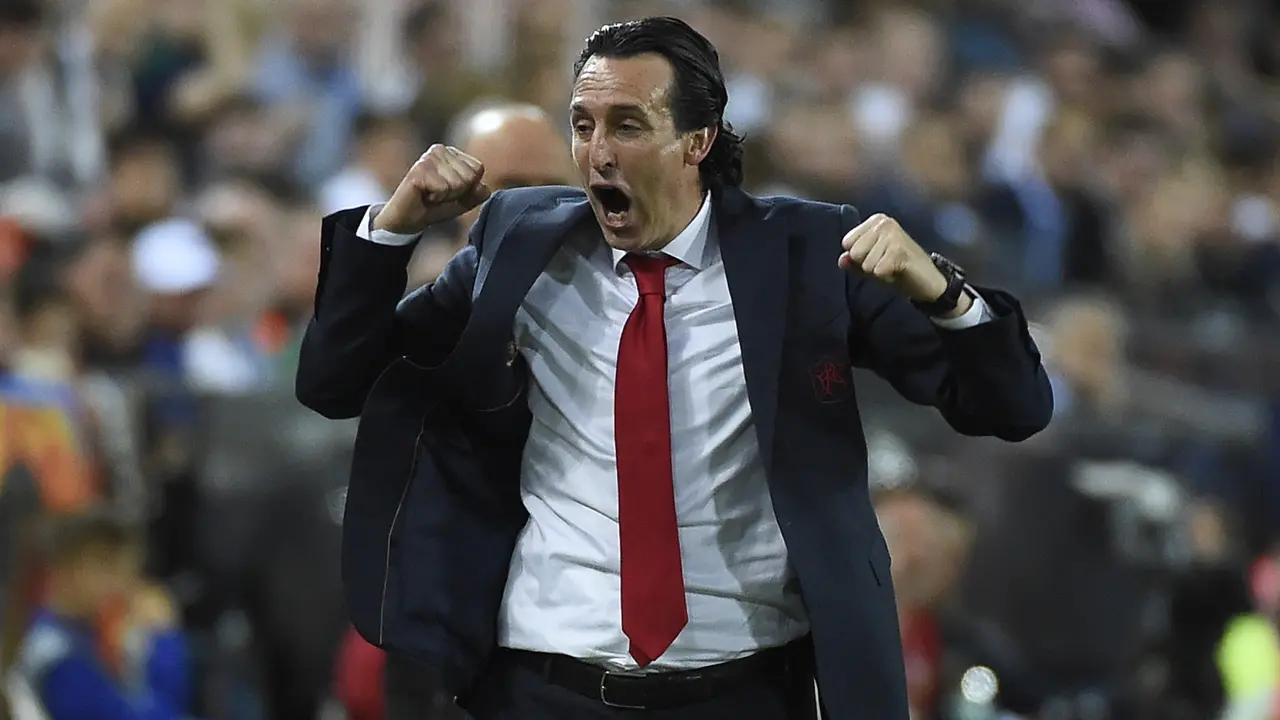 FOTO: Lolos ke Final Liga Europa, Pesta Arsenal di Markas Valencia