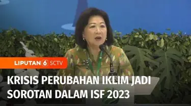 Direktur Pelaksana Bank Dunia, Mari Elka Pangestu, menjadi pembicara utama di hari kedua Indonesia Sustainability Forum 2023. Indonesia Sustainability Forum 2023 diselenggarakan oleh Kementerian Koordinator Bidang Kemaritiman dan Investasi dalam kemi...