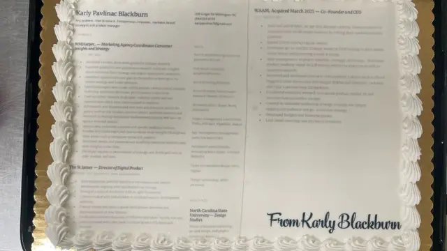 Ide Unik Perempuan Cetak Resume di Kue untuk Melamar Kerja
