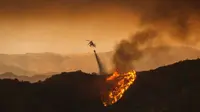 Kebakaran hutan di Los Angeles, Amerika Serikat (AFP)